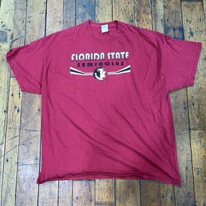 Florida‎ State Seminoles Football T-Shirt Men's 2XL Burgundy